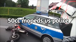 50cc Mopeds VS Police Chase Getaway