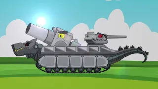 KV-44 robot against the Mouse robot | Cartoons about tanks /Long Tanks Cartoon , Мультики про танки