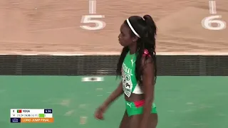 Evelise Veiga Women's Long Jump Finals at 2023 European Indoor Athletics Championships in Istanbul