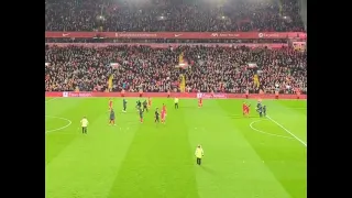 Klopp fist pump after win against Manchester United