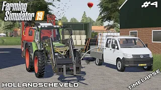 Covering silo & spraying fertilizer | Animals on Hollandscheveld | Farming Simulator 19 | Episode 4