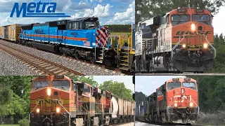 A day around the Waycross and the A line areas including BNSF, KCS, CN and EMD leaders! 5/5/24