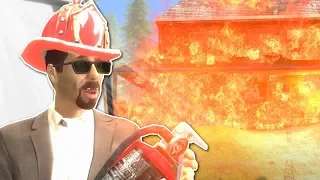 BECOMING A FIREFIGHTER! - Garry's Mod Gameplay - Gmod vFire Mod Survival