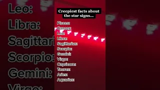 Creepiest facts about the start signs #shorts #zodiac