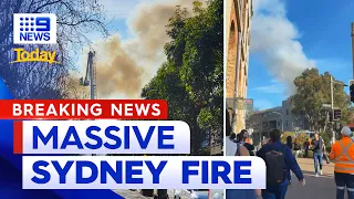 Fire breaks out in Sydney's CBD | 9 News Australia