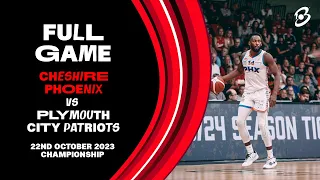 Cheshire Phoenix vs Plymouth City Patriots, British Basketball League Championship - LIVE