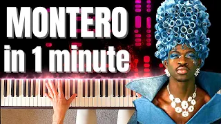 MONTERO (Call Me By Your Name) played in 1 minute - Virtuoso Piano Cover