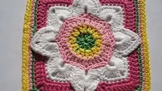 Квадратный мотив The square motif Crochet