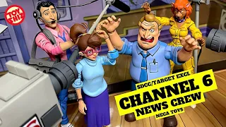 2021 Ninja Turtles Cartoon CHANNEL 6 NEWS CREW BOXSET | SDCC & Target Excl | NECA Toys