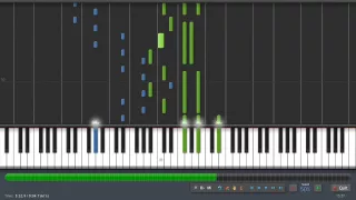 Claude Debussy - Clair de Lune - Piano Tutorial (50% Speed) Synthesia + Sheet Music & MIDI