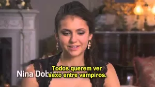 Ian Somerhalder, Nina Dobrev talk vampire sex with EW [Legendado] PT-BR