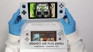 Full Unboxing & Gaming Test - AYANEO Air Plus 6800U