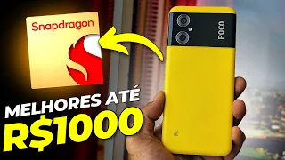 TOP 5 MELHORES Celulares até R$1000 para COMPRAR em 2023! (SOMENTE OS MELHORES)