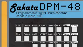 Sakata/Hammond DPM-48 Programmable Digital Drum Machine from 1983 Demo