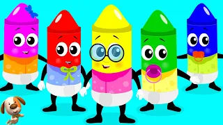 Five Little Babies Nursery Rhyme & Learning Video for Kids