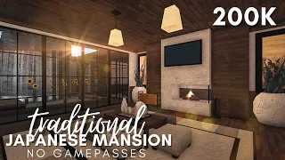 BLOXBURG | Traditional Japanese Mansion | 200k | No Gamepass Speedbuild