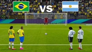 PES 2021 | Pele & Ronaldinho 🆚 Maradona & Messi | Penalty Shootout | Brazil vs Argentina