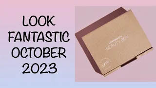 FULL REVEAL LOOK FANTASTIC OCTOBER 2023 WORTH OVER £72 | SUBSCRIPTION BEAUTY BOX | UNBOXINGWITHJAYCA
