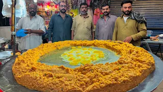 Making The Biggest Indian Style Egg Bhurji | Popular Street Style Egg Ghotala in Pakistan