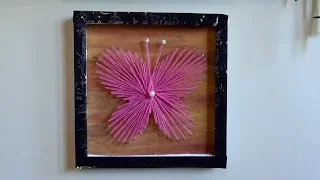 DIY BUTTERFLY ||Butterfly With Thread and Nail|| Pallavi Drawing Academy ||