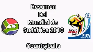 Resumen:del Mundial de Sudáfrica 2010 Countryballs
