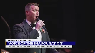 Tennessee native selected for 'voice of the Inauguration'