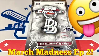 WHAT A BOX!  2022 TOPPS CHROME BEN BALLER BOX OPENING!  (March Madness Ep 2)