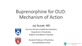 Buprenorphine for Opioid Use Disorder