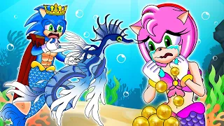 Mermaid's Love : Sonic Mermaid Rescue Amy Rose Mermaid - Sonic the Hedgehog 2 Animation