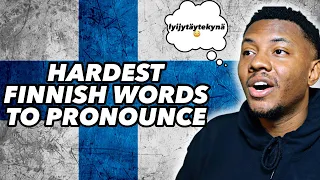 AMERICAN TRIES To Pronounce The Hardest Finnish Words