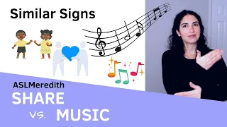 How to sign SHARE, MUSIC, and SING in American Sign Language