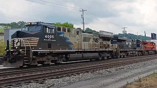 NS and CSX Trains in Homestead, Pa