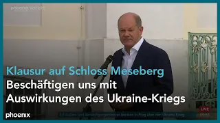 Auftakt-Statement Olaf Scholz zur Kabinettklausur auf Schloss Meseberg