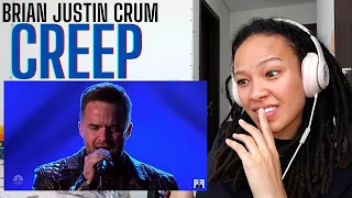 No WONDER he left everyone SPEECHLESS | Brian Justin Crum - Creep (America's Got Talent ) [REACTION]