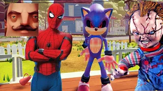 Hello Neighbor - MAy New Neighbor Sonic.EXE Act 2 Random Gameplay Walkthrough