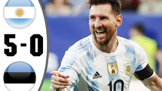 Argentina vs Estonia 5-0 extended highlights All goals 2022 Hd