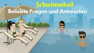 Allgemeine Diskussion im Bus | Lernen Sie Deutsch A2 – B1 | Gespräch im Schwimmbad