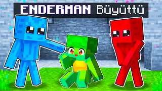 ENDERMAN AİLE Tarafından Büyütüldüm! 👾- Minecraft