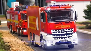 RC MODEL FIRE RESCUE TRUCK COLLECTION IN SCALE!! RC SCANIA, RC MAN, RC MERCEDES-BENZ