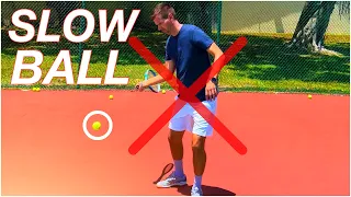 Why Rec Tennis Players Struggle with SLOW BALLS 😩