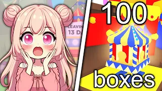 😱 I OPENED 100 *BRAND NEW* CAPUCHIN BOXES IN ADOPT ME!🤩