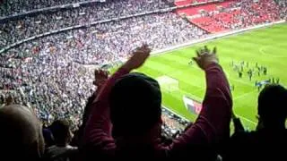 Millwall v swindon - play off 2010 celebrations - Let em come!