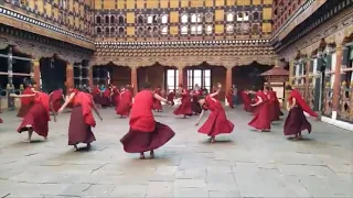 Monks dancing to Freefall by Björk