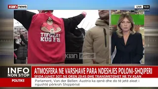Atmosfera në Varshavë para ndeshjes Poloni-Shqipëri, gazetari Erion Todhe raporton live në Klan News