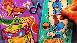 People Painting Things on TikTok for 7 Minutes Straight (Part 45)  Tik Tok Art Compilation