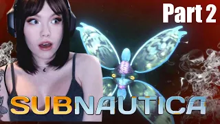 The Creatures In This Game Are TERRIFYING! | Lets play Subnautica part 2 [Salacia]