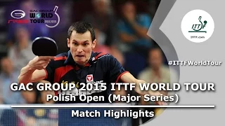 Polish Open 2015 Highlights: KARLSSON Mattias vs FEGERL Stefan (1/4)