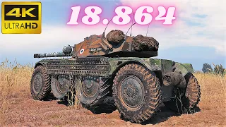 Panhard EBR 105 - 18.864 Spot Damage  World of Tanks Replays ,WOT tank games