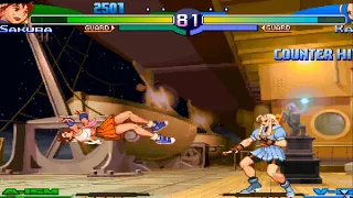 STREET FIGHTER ALPHA 3 MAX   PSP   SAKURA vs KARINA