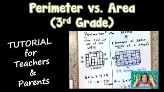 Perimeter vs. Area - 3rd Grade Math [For TEACHERS & PARENTS]